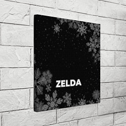 Холст квадратный Снежный Zelda, цвет: 3D-принт — фото 2