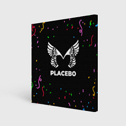 Холст квадратный Placebo конфети, цвет: 3D-принт