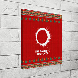 Холст квадратный The Callisto Protocol new year, цвет: 3D-принт — фото 2