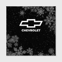 Холст квадратный Снежный Chevrolet, цвет: 3D-принт — фото 2