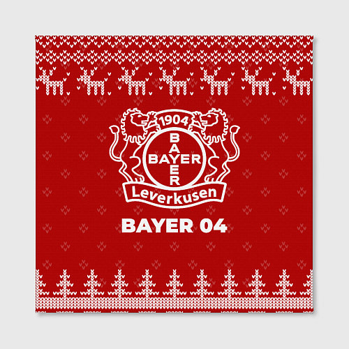 Картина квадратная Новогодний Bayer 04 с оленями / 3D-принт – фото 2