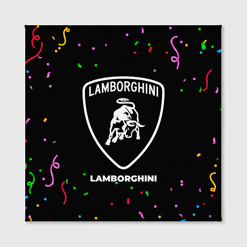 Картина квадратная Lamborghini конфети / 3D-принт – фото 2