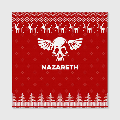 Картина квадратная Новогодний Nazareth с оленями / 3D-принт – фото 2