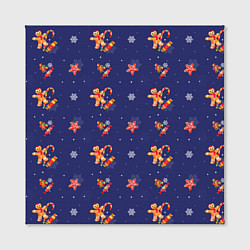 Холст квадратный Сладости и снег, цвет: 3D-принт — фото 2