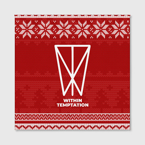 Картина квадратная Новогодний Within Temptation / 3D-принт – фото 2