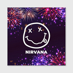 Холст квадратный Праздничный Nirvana, цвет: 3D-принт — фото 2
