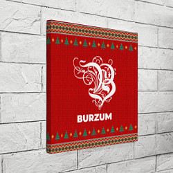Холст квадратный Burzum new year, цвет: 3D-принт — фото 2