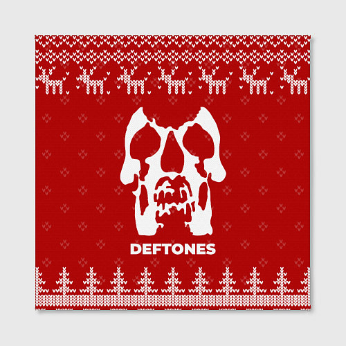 Картина квадратная Новогодний Deftones с оленями / 3D-принт – фото 2