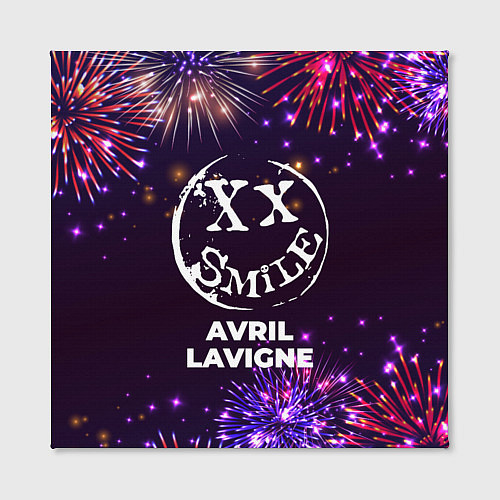 Картина квадратная Праздничный Avril Lavigne / 3D-принт – фото 2