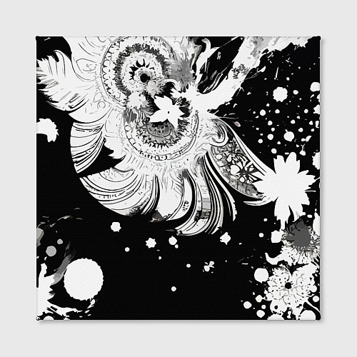 Картина квадратная Абстрактная экспрессивная композиция / 3D-принт – фото 2