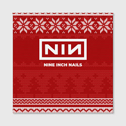 Холст квадратный Новогодний Nine Inch Nails, цвет: 3D-принт — фото 2