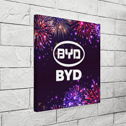 Холст квадратный Праздничный BYD, цвет: 3D-принт — фото 2