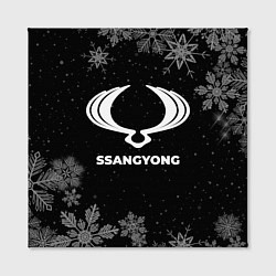 Холст квадратный Снежный SsangYong, цвет: 3D-принт — фото 2
