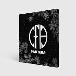 Холст квадратный Снежный Pantera, цвет: 3D-принт