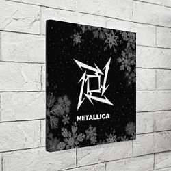 Холст квадратный Снежный Metallica, цвет: 3D-принт — фото 2