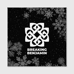 Холст квадратный Снежный Breaking Benjamin, цвет: 3D-принт — фото 2