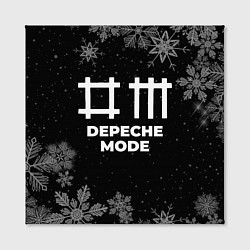 Холст квадратный Снежный Depeche Mode, цвет: 3D-принт — фото 2