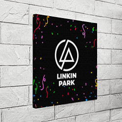 Холст квадратный Linkin Park конфети, цвет: 3D-принт — фото 2