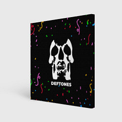 Холст квадратный Deftones конфети, цвет: 3D-принт