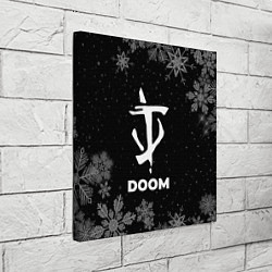 Холст квадратный Снежный Doom, цвет: 3D-принт — фото 2