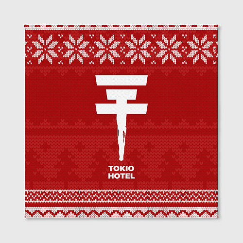 Картина квадратная Новогодний Tokio Hotel / 3D-принт – фото 2