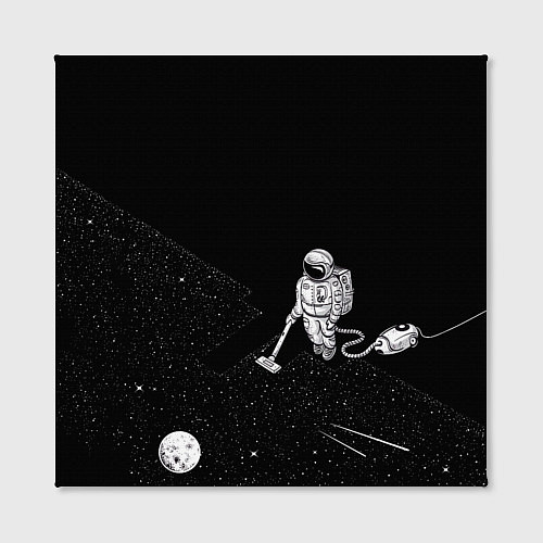 Картина квадратная Космонавт и звезды / 3D-принт – фото 2