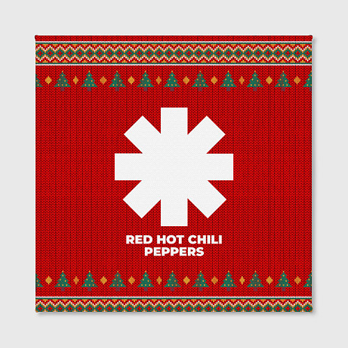 Картина квадратная Red Hot Chili Peppers new year / 3D-принт – фото 2
