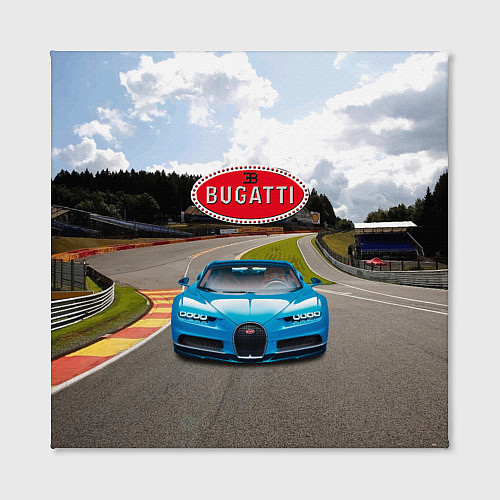 Картина квадратная Bugatti - motorsport racing route / 3D-принт – фото 2
