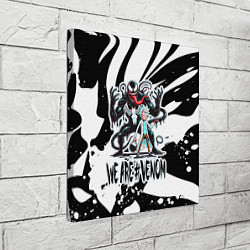 Холст квадратный Rick Sanchez - we are Venom meme, цвет: 3D-принт — фото 2