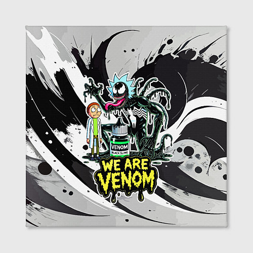 Картина квадратная Rick-Venom and Morty - meme / 3D-принт – фото 2