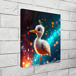 Холст квадратный Аистенок, цвет: 3D-принт — фото 2
