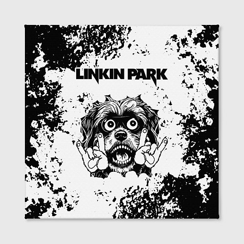 Картина квадратная Linkin Park - рок пес / 3D-принт – фото 2