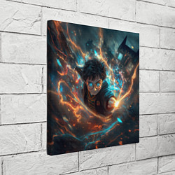 Холст квадратный Гарри Поттер - вихрь магии, цвет: 3D-принт — фото 2