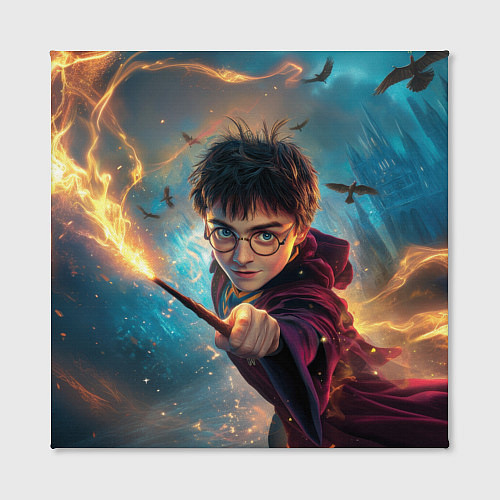 Картина квадратная Гарри Поттер и вороны / 3D-принт – фото 2