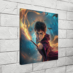 Холст квадратный Гарри Поттер и вороны, цвет: 3D-принт — фото 2