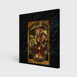 Холст квадратный The lord of the rings - the fellowship of the ring, цвет: 3D-принт