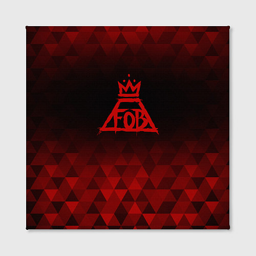 Картина квадратная Fall Out Boy red poly / 3D-принт – фото 2