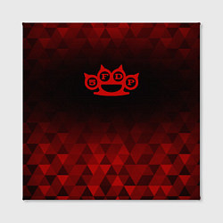 Холст квадратный Five Finger Death Punch red poly, цвет: 3D-принт — фото 2