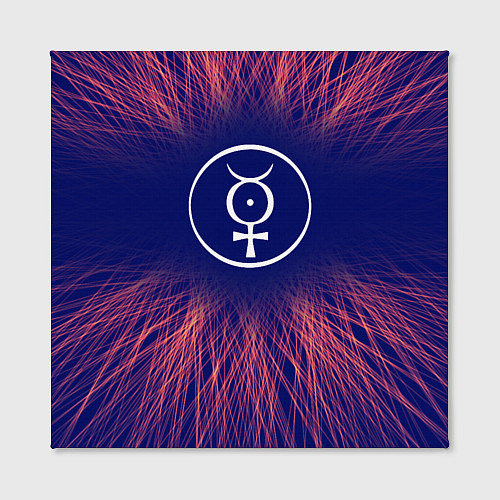 Картина квадратная Marilyn Manson red energy / 3D-принт – фото 2