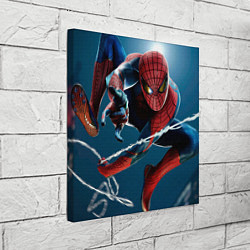 Холст квадратный Спайдермен паутина, цвет: 3D-принт — фото 2