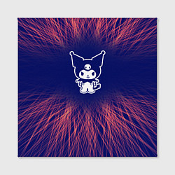Холст квадратный Kuromi red energy, цвет: 3D-принт — фото 2