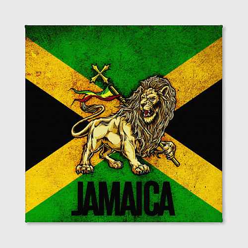 Картина квадратная Jamaica lion flag / 3D-принт – фото 2