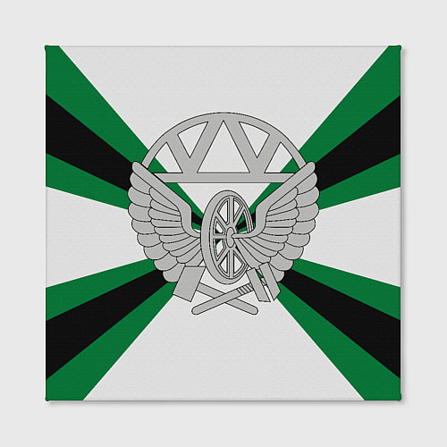 Картина квадратная Железнодорожные войска / 3D-принт – фото 2