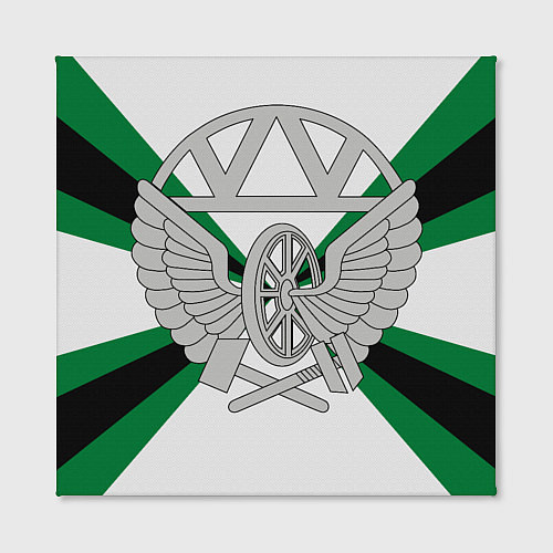 Картина квадратная Железнодорожные войска / 3D-принт – фото 2