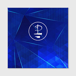 Холст квадратный Pink Floyd blue poly, цвет: 3D-принт — фото 2