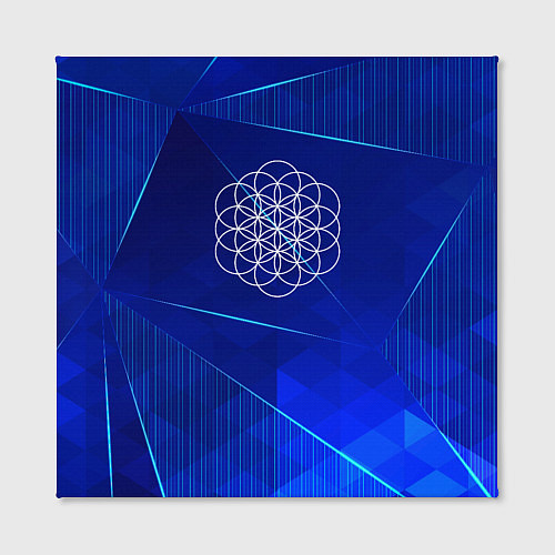 Картина квадратная Coldplay blue poly / 3D-принт – фото 2