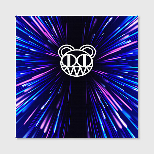 Картина квадратная Radiohead neon energy / 3D-принт – фото 2