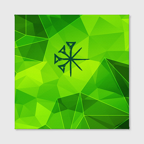 Картина квадратная Nightwish green poly / 3D-принт – фото 2