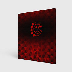 Холст квадратный Blink 182 red poly, цвет: 3D-принт