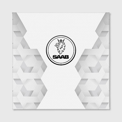 Картина квадратная Saab white poly / 3D-принт – фото 2